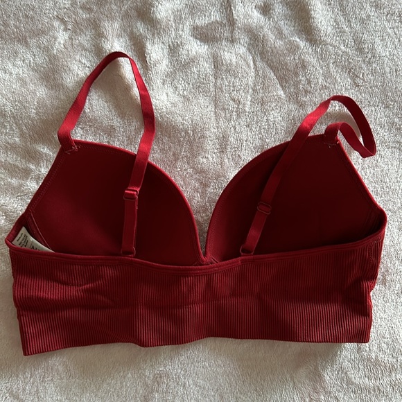 Red Padded Lindex Intimates & Sleepwear Bra Bralette / Size Small - Picture 2 of 6